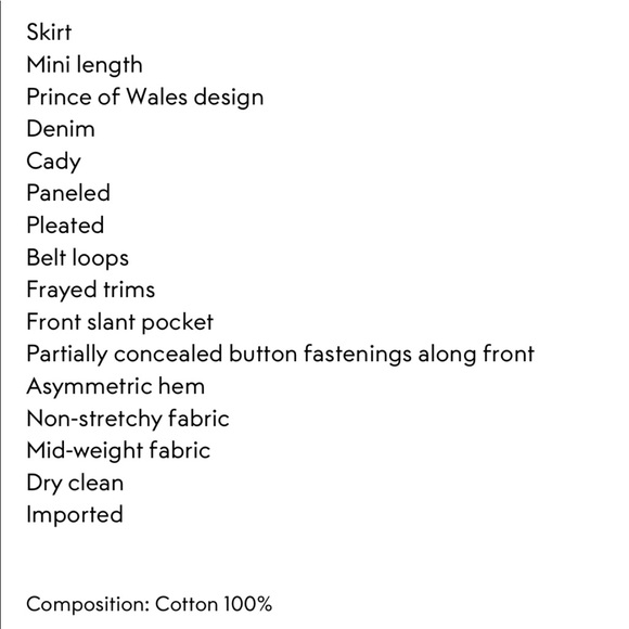 👗EACH x OTHER Denim paneled mini skirt👗 - Picture 7 of 7